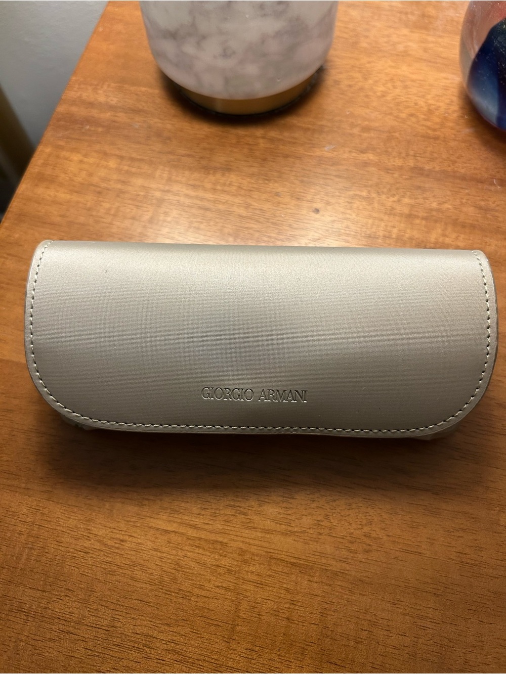 Giorgio Armani Silver Sunglasses Eyewear Case